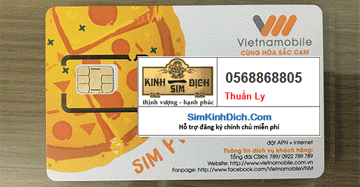 Hình ảnh SIM 0568868805 mạng Vietnamobile