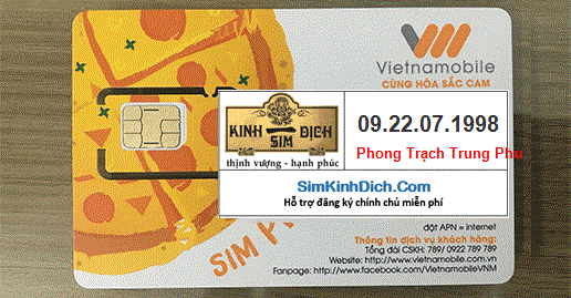 Hình ảnh SIM 09.22.07.1998 mạng Vietnamobile