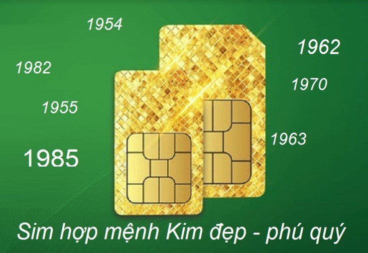 Sim số cho người mệnh Kim mang nhiều vượng khí tốt lành