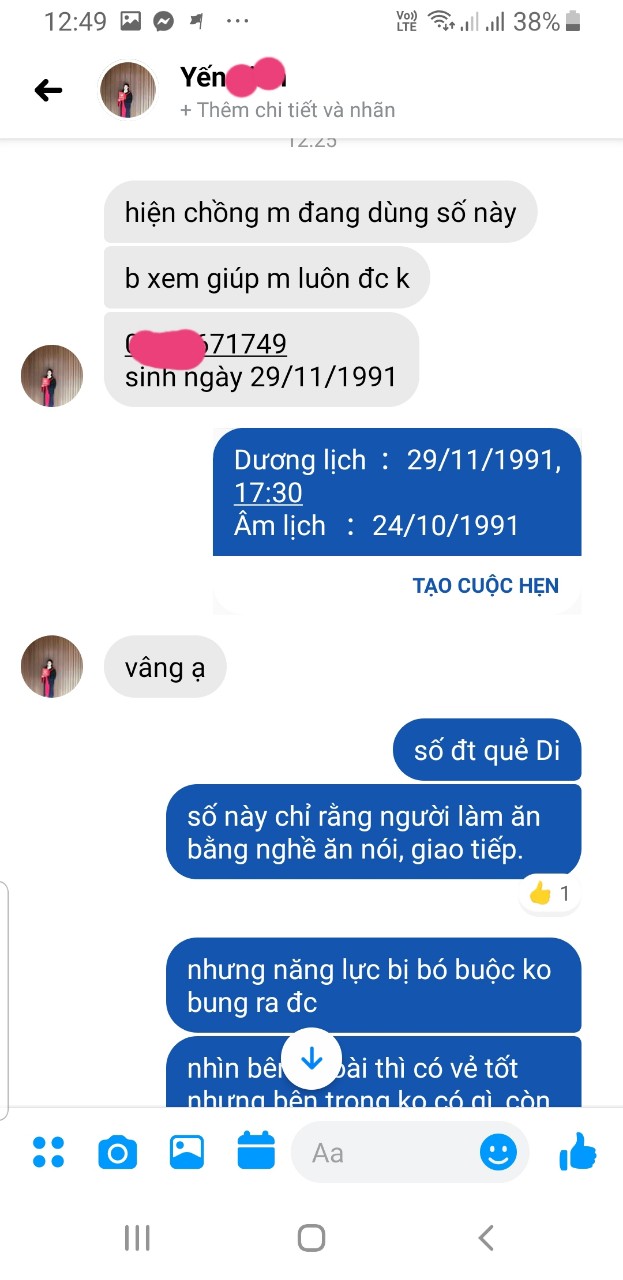 Hình 1- ảnh hưởng sim quẻ sơn lôi di