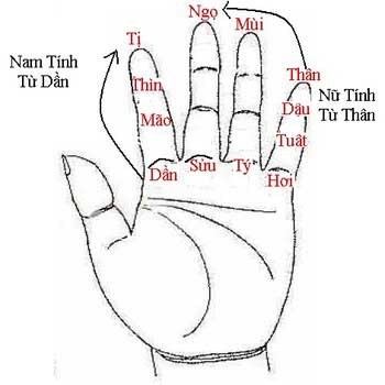 bàn tay tính trùng tang nhập mộ thiên di